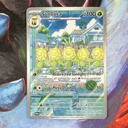 Pokemon Sunflora 169/167 Illustration Rare Holo Sv06: Twilight Masquerade TCG - Image 1