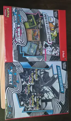 Pokemon TCG Black Bolt Flare Binder & Poster Collection Box Factory Sealed - Image 1