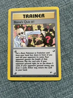 Blaine's Quiz #1 - 97/132 - Gym Heroes - Regular Rare - Pokemon TCG - Image 1