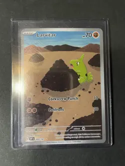 Larvitar 203/197 Sv03: Obsidian Flames Holo Pokemon TCG Near Mint - Image 1