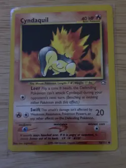 Pokemon TCG Cyndaquil Basic Neo Genesis 56/111 Common Regular 2000 English - Image 3