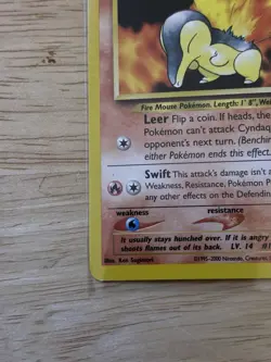 Pokemon TCG Cyndaquil Basic Neo Genesis 56/111 Common Regular 2000 English - Image 5