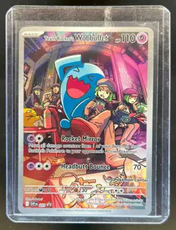 2023-25 Pokemon SV Black Star Promos Team Rocket's Wobbuffet VAR #203b - Image 1