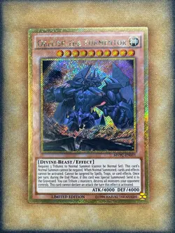 Yugioh Obelisk the Tormentor MVPC-EN001 Gold Secret Rare Limited Edition NM - Image 1