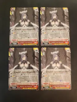 Weiss Schwarz Azur Lane Iron Blood - August von Parseval RR #AZL/S102-E074 (4) - Image 1