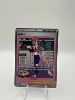 Pokemon TCG Trainer Lacey Prismatic Evolutions Holo Card 175/131 - Image 1