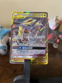 Garchomp & Giratina GX 146/236 Sm-Unified Minds Holo Tag Team Pokemon Card Rare - Image 1