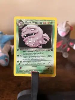 Dark Weezing 1ST EDITION 14/82 Team Rocket Holo Pokemon Card TCG WOTC 1999-2000 - Image 1