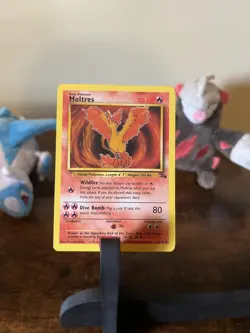 Moltres 27/62 Fossil Regular Rare Pokemon Card TCG WOTC 1999 - Image 1