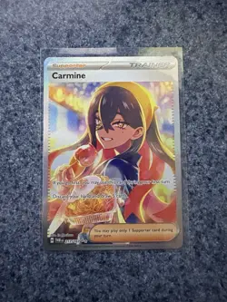 PSA 10 Carmine 217/167 SIR Twilight Masquerade TWM Pokemon Card - Image 1