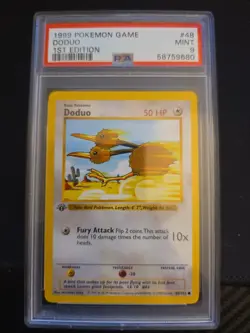 1999 Pokemon German 1st Edition Base Set Doduo Card 48/102 PSA 9 Mint - Image 1