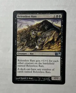 Relentless Rats X1 - Nice NM - M10 Core Set Magic 2010 MTG Magic Card English - Image 1