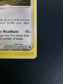 Pokemon Card Linoone 38/109 EX Ruby & Sapphire Uncommon - Image 5