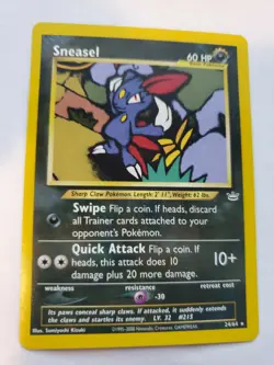 Sneasel Neo Revelations Pokemon Card Base WOTC NM - Image 1