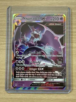 Pokemon Card Naganadel GX 56/131 Forbidden Light Half Art Holo Rare - NM - Image 4