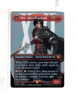 MTG SkeenAB Clive Ifrit's Dominant (0530) BORDERLESS SURGE FOIL from FIN. NM. - Image 1