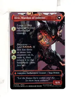 MTG SkeenAB Clive Ifrit's Dominant (0530) BORDERLESS SURGE FOIL from FIN. NM. - Image 2