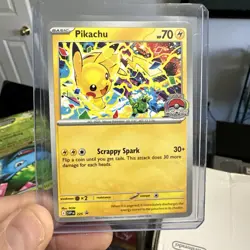 Pikachu Promo 2025 World Championships SVP EN 225 Pokemon Card Worlds/Ships Fast - Image 1
