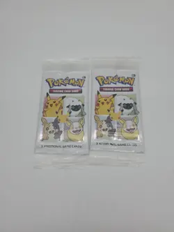 (2) SEALED 25th Anniversary General Mills Pokemon Cereal 3 Card Booster Packs - Image 1