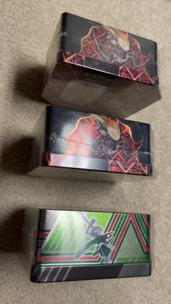 Pokemon TCG Paldean Fates Charizard Tin x2 And Giratina Tin Lot Sealed - Image 2
