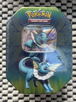 Elemental Power Tin Vaporeon GX Sun & Moon 2019 Pokemon TCG New & Sealed - Image 1