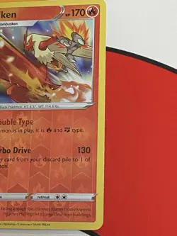 Pokemon Blaziken Reverse Holo Rare Stage 2 Pokemon 024/189 Darkness Ablaze 2020 - Image 2