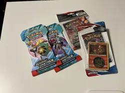 Pokemon TCG Booster Packs Bundle - 4 Packs, Promo Card, + More - Image 1