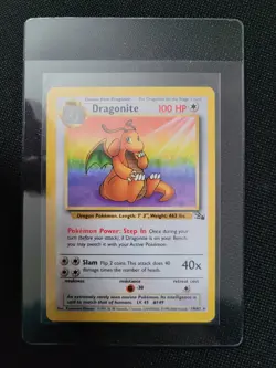 Pokemon Fossil Red Logo 3rd Print 1999 2000 Dragonite 19/62 - Image 3