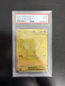 Pokemon Mega Charizard X ex Inferno X Japanese Mega Ultra Rare #116 PSA 9 Mint - Image 1