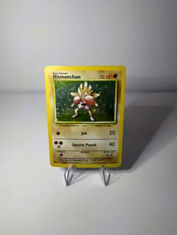Pokemon TCG: Base Set Hitmonchan 7/102 Holo Rare HP Damage - Image 1