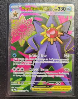 Pokemon TCG Mega Starmie EX 102/088 2026: Holo Mega Evolution 330HP Stage 1 - Image 1