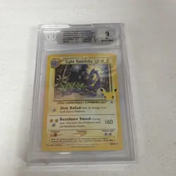 Pokemon Light Toxtricity SWSH137 Promo Beckett Graded Sword & Shield Holo - Image 1