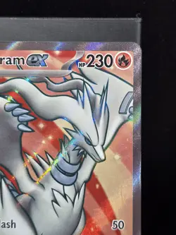 Pokemon Reshiram ex 158/086 Scarlet & Violet White Flare Full Art Holo Near Mint - Image 4