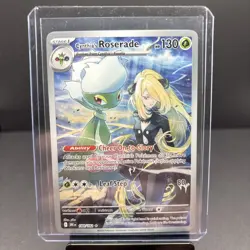 Pokemon Cynthia's Roserade 184/182 Sv10 Destined Rivals Holo Illustration Rare - Image 1