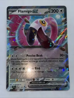 Pokemon Flamingo ex 160/191 Holo Ultra Rare Full Art Surging Sparks NM - Image 1