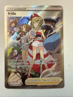 Pokemon Irida Trainer Supporter Full Art Ultra Rare Holo GG63/GG70 Crown Zenith - Image 1