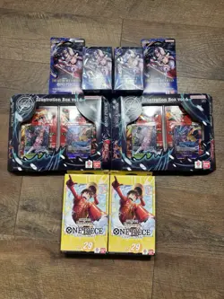 One Piece Illustration Box 6 2 Egg Head Decks 2 Set 9 Double Pack Azure Sea Pack - Image 1