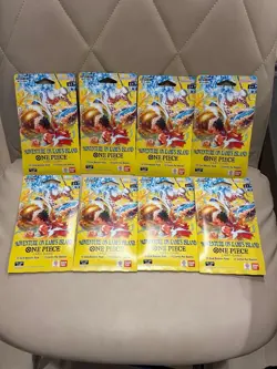 One Piece OP15 HEAVY Sleeved Booster Pack Lot x8🔥 - All 37.2g+ - Image 2