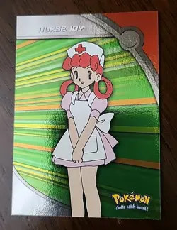 NM! FOIL Nurse Joy HV16 Topps TV Animation Edition Blue Logo Pokemon Card - Image 1