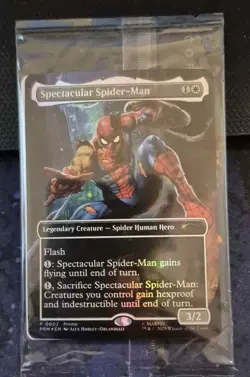 Magic The Gathering Spectacular Spider Man Foil Promo Card Marvel Legends P 0002 - Image 1