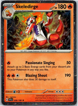 Skeledirge - (Cosmos Holo) Rare Miscellaneous Cards & Products 038/198 NM Holo - Image 1