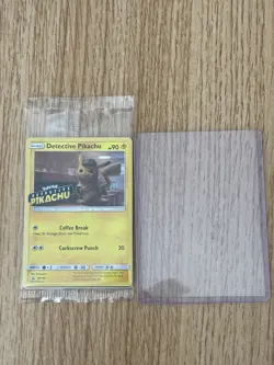 Detective Pikachu Promo SM190 Stamped and Sealed Pokemon TCG Card NM English - Image 3