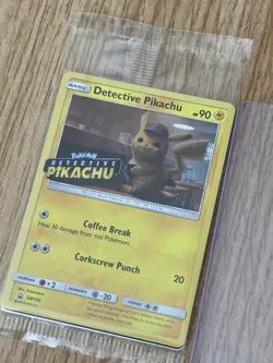 Detective Pikachu Promo SM190 Stamped and Sealed Pokemon TCG Card NM English - Image 5