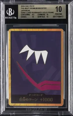 2024 ONE PIECE THE BEST PREM BOOSTER JPN GOLF FRAME DON!! CARD ROSINANTE BGS 10 - Image 1