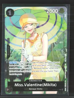 2023 One Piece Card Game Miss.Valentine (Mikita) OP14-087 R Full Art - Image 1