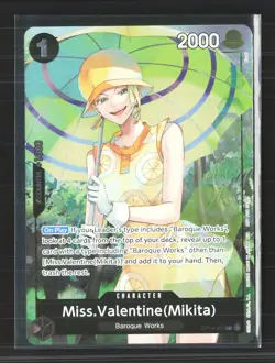 2023 One Piece Card Game Miss.Valentine (Mikita) OP14-087 R Full Art - Image 1