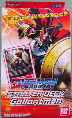 Digimon Card Game Starter Deck Gallantmon 54 Cards Damaged Box 811039035655 - Image 1