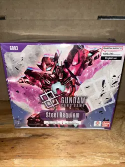 Sealed Steel Requiem Booster Box GD03 Gundam Card Game - Image 1