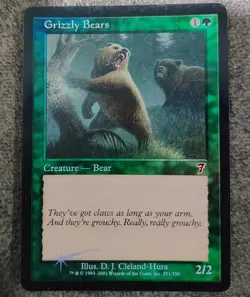 Grizzley Bear 7th Edition LP FOIL Magic the Gathering - Image 1