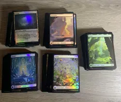 250 foil Basic Lands MTG 50 of Each - Bulk Lot - Image 1